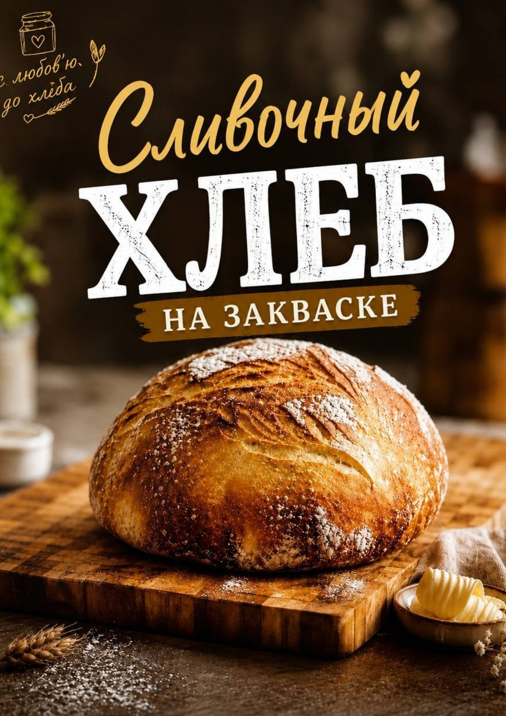Сливочный хлеб на закваске cover