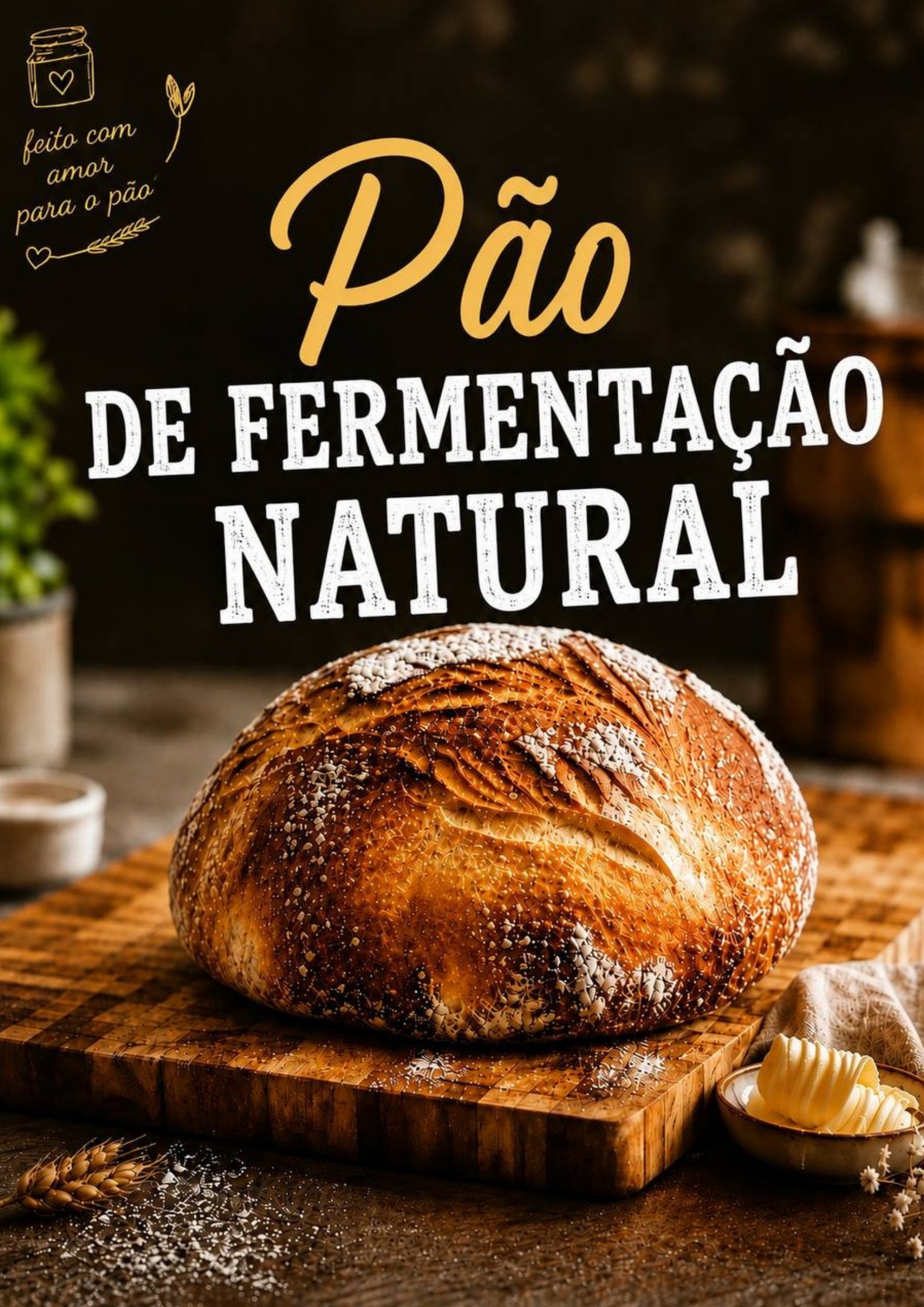 Pão cremoso de fermentação natural cover
